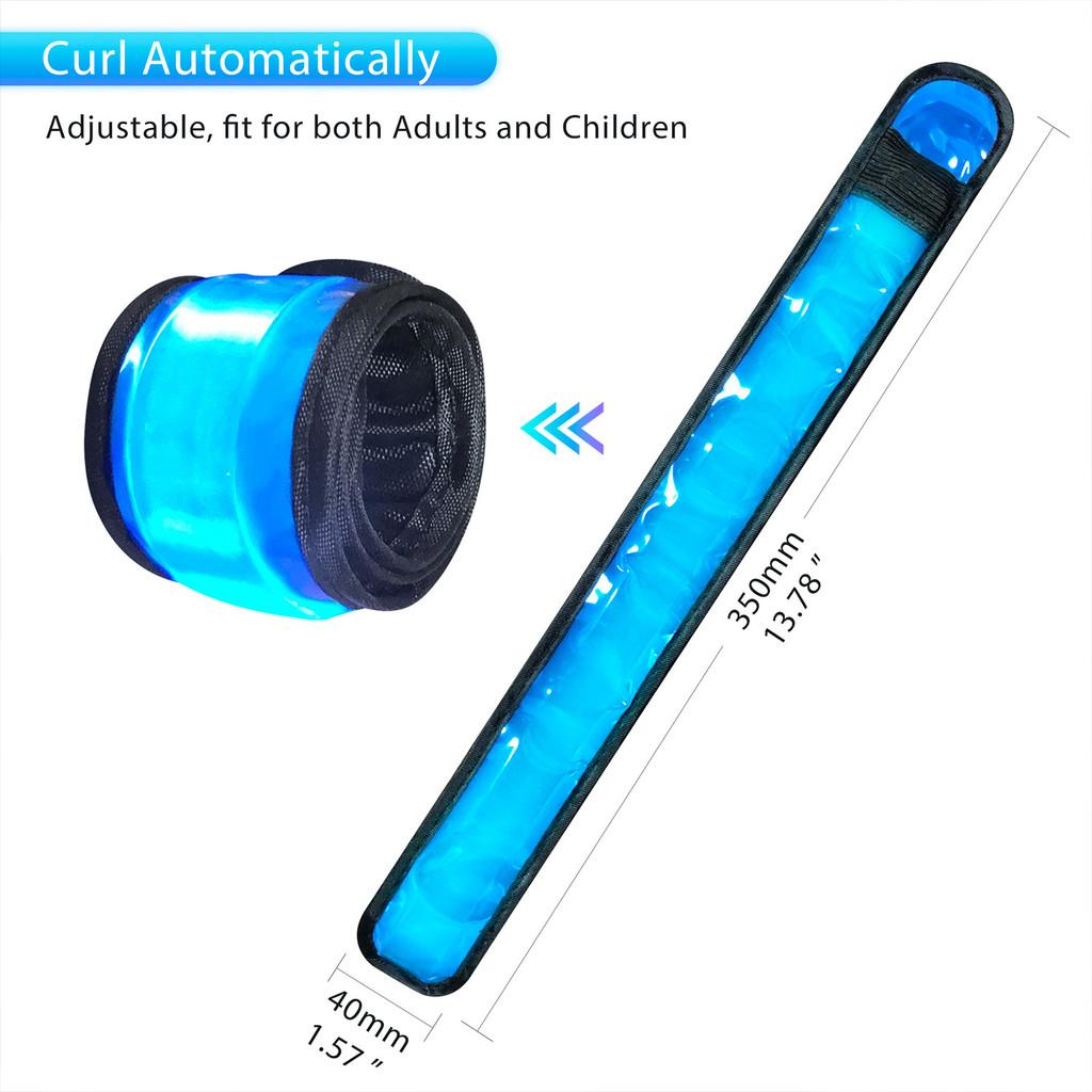 Pulseras LED Luminosas Vibrantes Para Deportes al Aire Libre, Seguridad y Diversión en Eventos Nocturnos