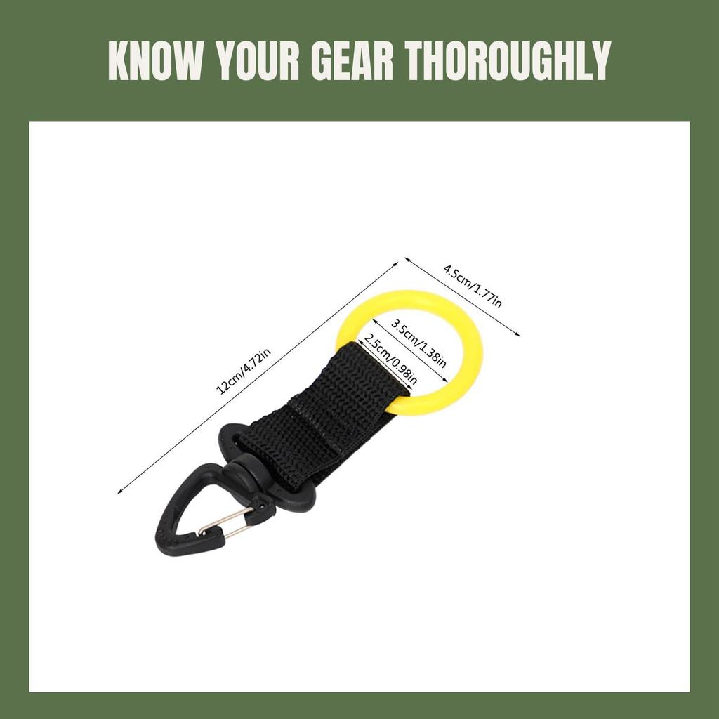 Compact Regulator Holder Retainer Clip Lanyard for Diving
