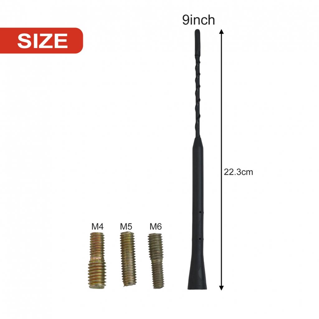 Střešní anténa do auta, stožárová anténa, anténa pro stereo rádio, plastová a kovová