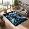 Juventus FC Printed Flannel Area Rug Non Slip Soft Polyester Floor Carpet Indoor Decor Mat for Bedroom Living Room Sofa