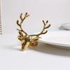 6 Pieces Hollow Out Deer for Head Napkin Rings Christmas Decoration Table Settin