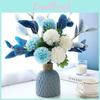Hortensia Artificiel avec Arrangement de Vase pour Décor de Salon