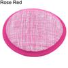 Women Sinamay Cocktail Hat Fascinator Round Base Millinery DIY Craft Accessory