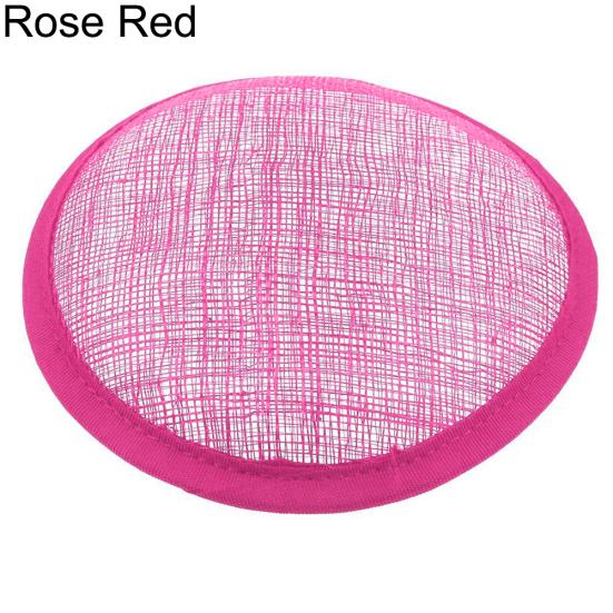Women Sinamay Cocktail Hat Fascinator Round Base Millinery DIY Craft Accessory