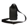 Bally Mythos Palladium Tone Metal Accessories Recycled Cowhide Chest Bag Crossbody Bag Men Bags Black Red 6308465