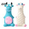 Durable Latex Puppy Toys Animal Dog Toy, Squeaky Chew Cute Cartoon Safe Non-Toxic Pet Cattle Sheep, Teeth Cleaning Toy for Aggressive Chewers