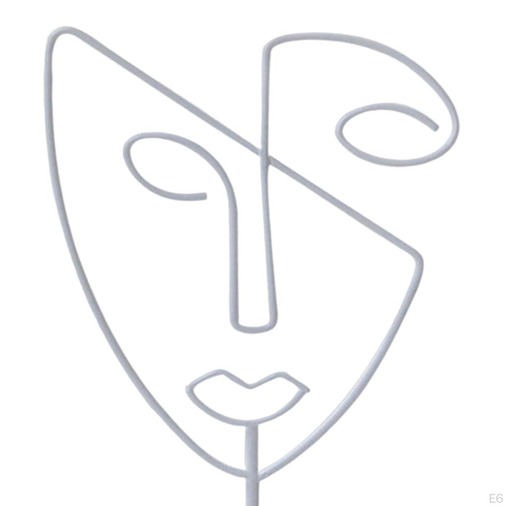 Abstract Human Face Sculpture - Contemporary Art Decor Piece