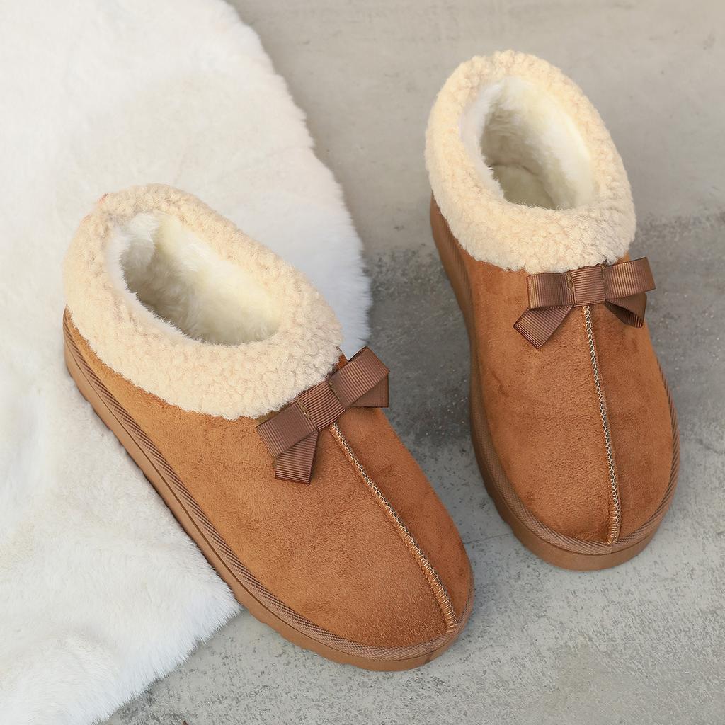 Fashion Women's Winter New Suede Waterproof Design Short Boots 2025 Casual Plus Velvet Thick Warm Thick Bottom Non-slip Women's Boots