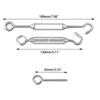 1Set 5m Wire Rope Cable with Hooks Kit DIY Tool Accessory Household for Plant Curtain Outdoor Chandeliers Tool