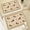 Cartoon Cute Quick-Dry Non-Slip Bathroom Mat - Absorbent, Dirt-Resistant, Easy-to-Clean Diatomaceous Earth Design.