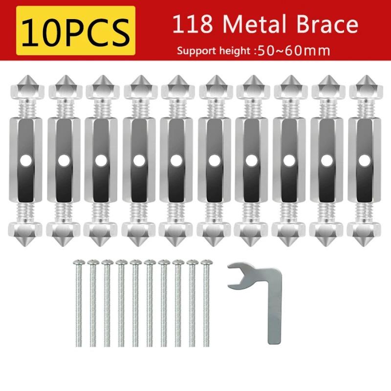 

86/118 Тип Настенный переключатель Кассетный нижний корпус Инструменты для ремонта повреждений Регулируемая длина Кронштейн Стержень рычага Торцевой винт 118 metal 10pcs