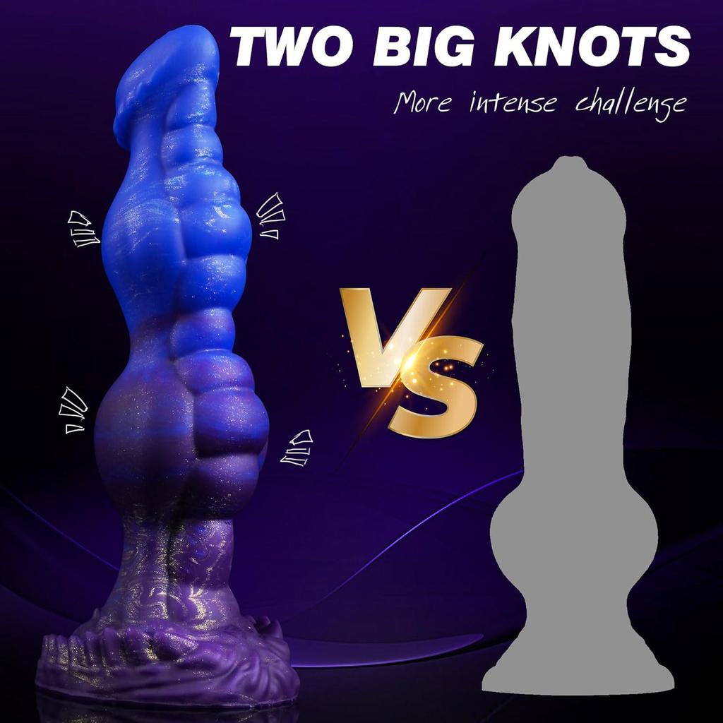 Alien-Inspired Suction Cup Dog Penis Anal Plug - SM Sex Toy