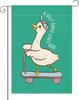 Funny Garden Ag A Silly Goose Lives Here Ag Decor for Yard Outdoor Best Goose Animals Lover Gifts Idea Double Sided Gard LLX