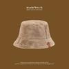 Imitation Fox Hair Plush Hat Female Winter Face Small Thickened Warm Bucket Hat Big Head Circumference Cold Basin Hat