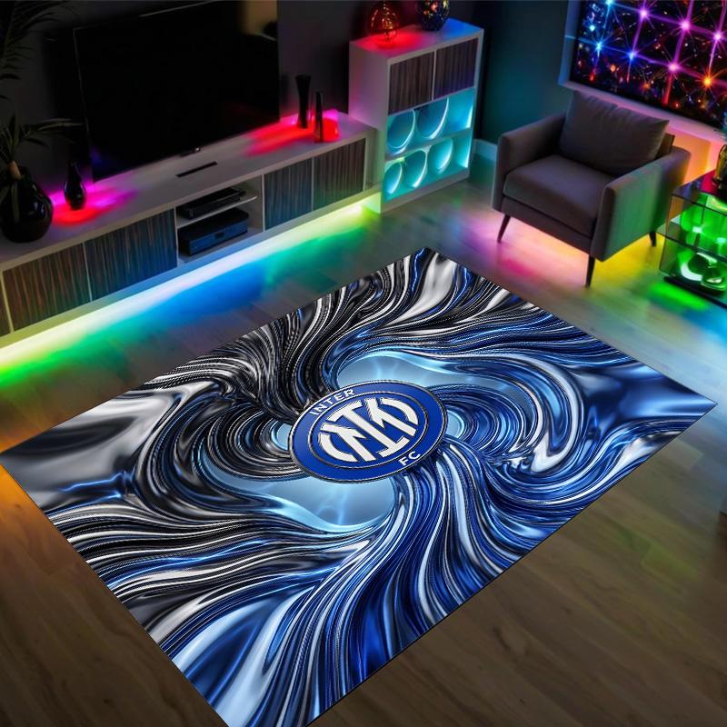 Borussia Dortmund Design Crystal Velvet Carpet Cozy Non?Slip Printed Rug For Bedroom Living Room Entrance