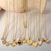 Heart Series 18K Gold-Plated Titanium Steel Necklace - Elegant, Colorfast, Simple & Chic Clavicle Chain