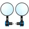 2pcs/Pair 7/8" Universal Motorcycle Rear View Mirrors Round Handle Bar End Foldable Motorbike Side for Cafe Racer  CAR