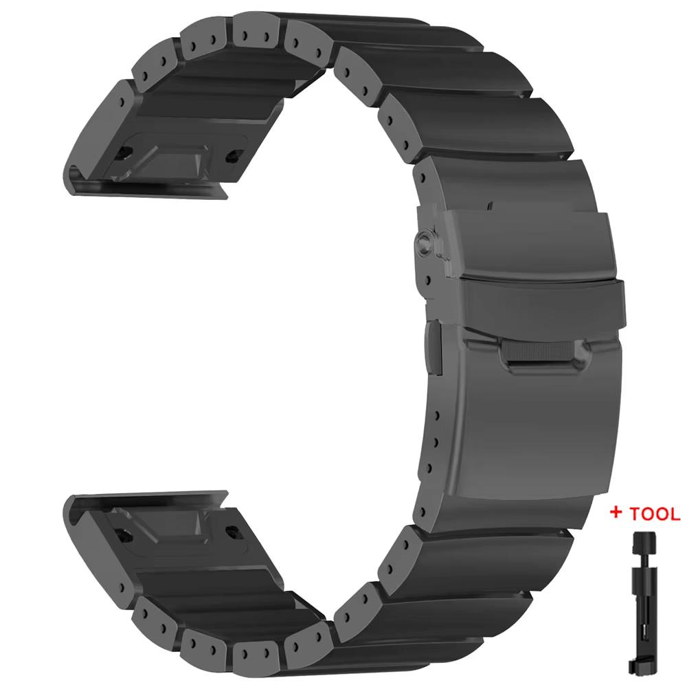 Quick Fit 22mm 26mm Titanium Band for Garmin Fenix 8 51mm 7X Pro 6X Pro 5x Tactix 7 Enduro 3 2 Instinct 2X Forerunner 935 945