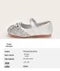 Princess Elsa Rhinestone Leather Shoes for Girls - Non-slip Flat Bottom Performance Footwear