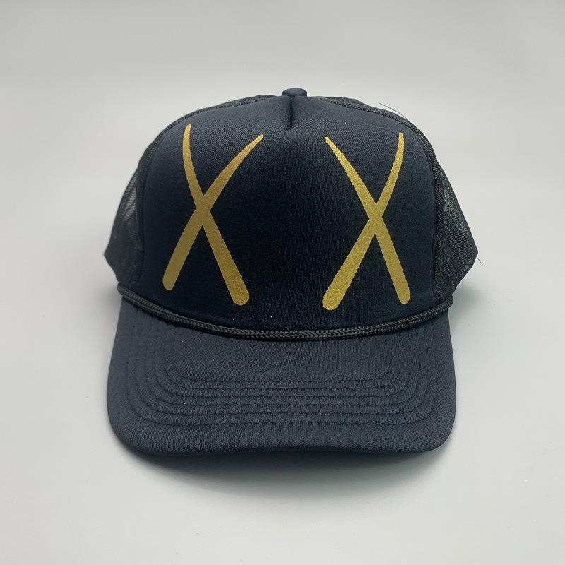 Breathable Cartoon Letter Fashion Men'S And Women'S Baseball Cap Cotton Hip Hop Skateboard Hollow Casual Sun Hat