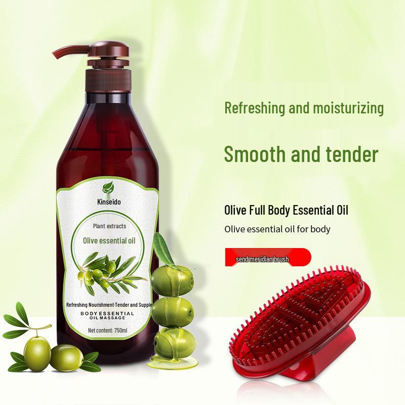 Rožių ir alyvuogių masažinis eterinis aliejus - 750 ml Naudojimui meridianų grožio salone, praturtintas senu imbieru