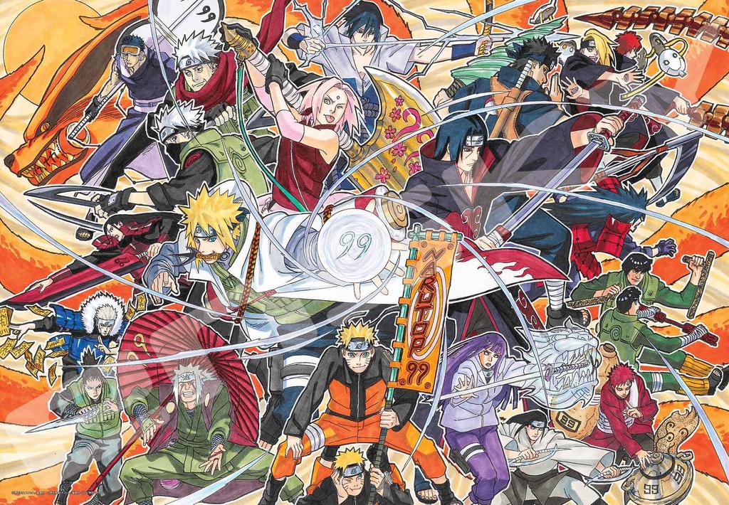 ENSKY NARUTO NARUTOP99 51 x Jigsaw Puzzle 1000 Piese PUZZLE 73,5 cm 1000T-502