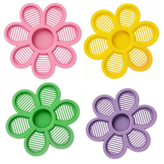 Floating Bee Station Flower Shaped Floating Bee Watering Station Butterfly Bee Feeder for Feeding Bee Bath Outdoor Garden Decor