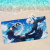 Jujutsu Kaisen Gojo Satoru Mikrofaser Strandtuch Saugfähig Schnelltrocknend Weich Yoga Schwimmen Resort Bergsteigen Handtuch