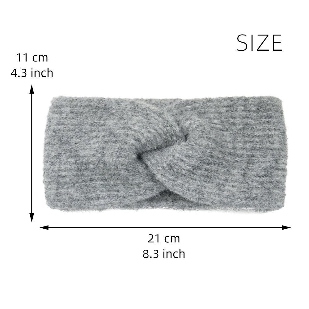 Winter Woolen Headbands Elastic Cross Headwrap Turban Fashion Ear Warmer  Hair Accessories