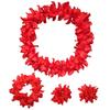 Hawaiianische Blumenkränze Stirnband Armbänder Hawaii Tropisch Luau Blume Damen Halskette Kopfschmuck Haarspangen Haarband Armbänder Strand Sommer Pool Hochzeit