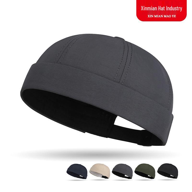 Herenmode Sneldrogende Randloze Skullcap - Verstelbaar, Ademend, Voor Alle Seizoenen