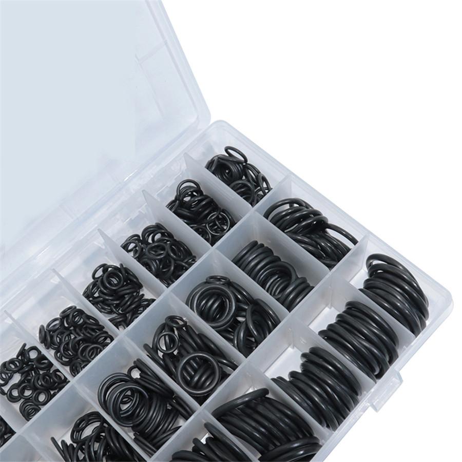 800PCS Rubber O-Ring Seal Gasket Set OD 6mm to 28mm Thickness 1.5mm 2.4mm 3.1mm
