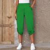 Summer 2023 Hot-Selling Women's Fashion Casual Elastic Crop Pants