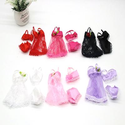 3 Teile/satz Pyjamas Kleidung Unterwäsche Homewear Zubehör Kleidung Für 30Cm Puppe