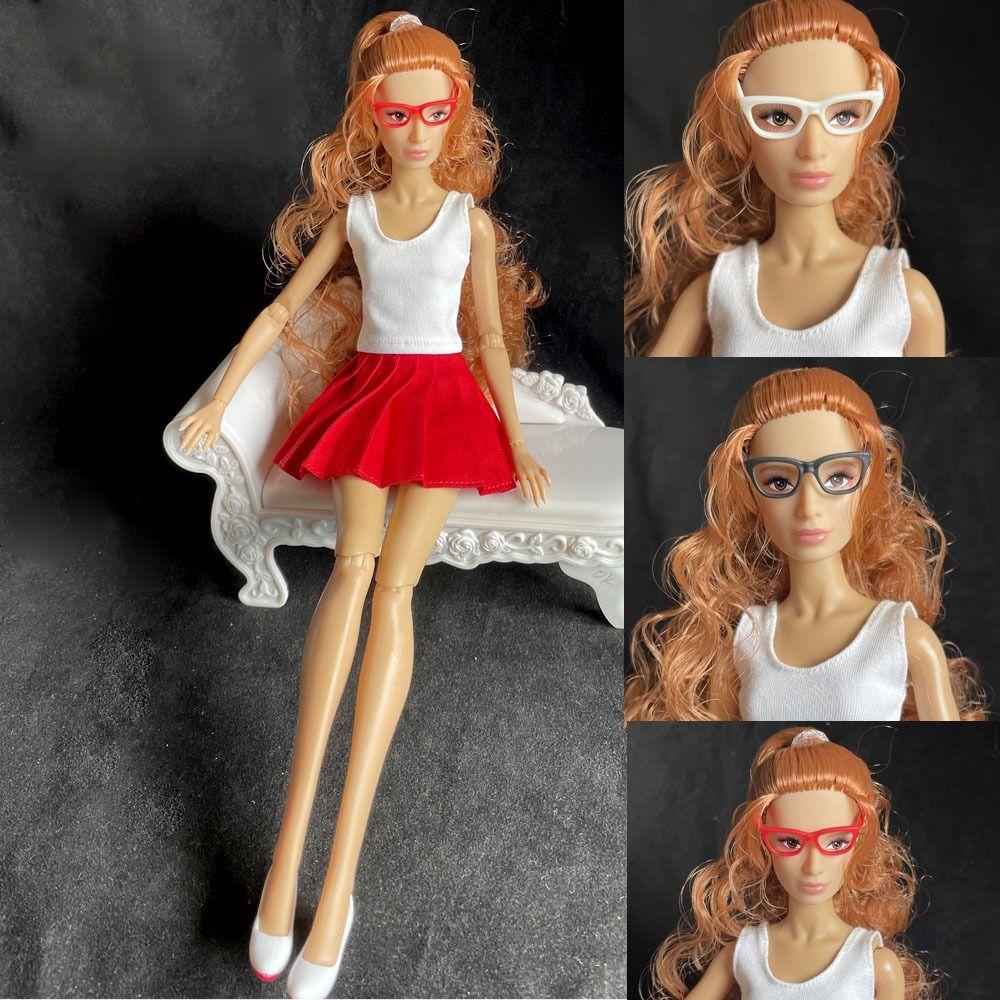 Fashion 1/6 Doll Plastic Glasses Multicolors Dolls Clothes Pants for 1/3 BJD 30/60cm Dolls