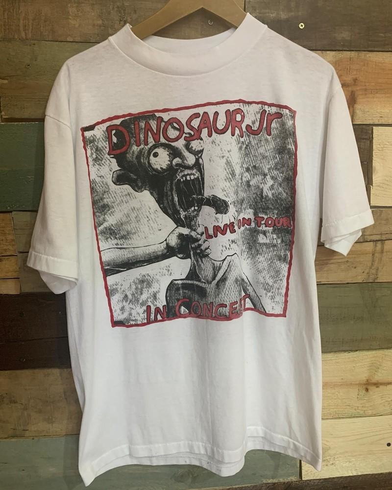 Винтажная футболка Dinosaur Jr. с редким дизайном, белая, унисекс, размеры S-5XL, WA2095 XXL
