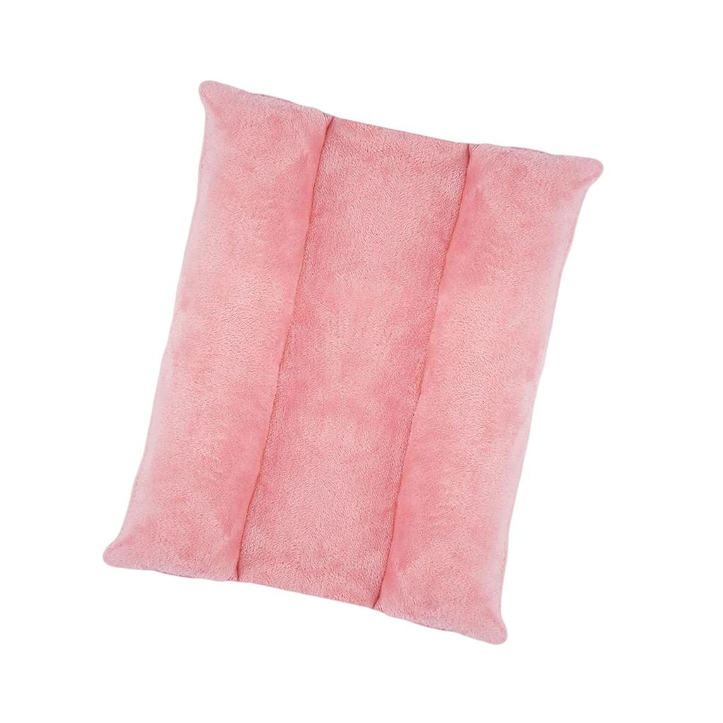 Snuggle Bunnies Bolsters Bed for Rabbit, Cats, Dogs and Other Small Pet, Reversible Fleece Flop Bedding with Padded Side