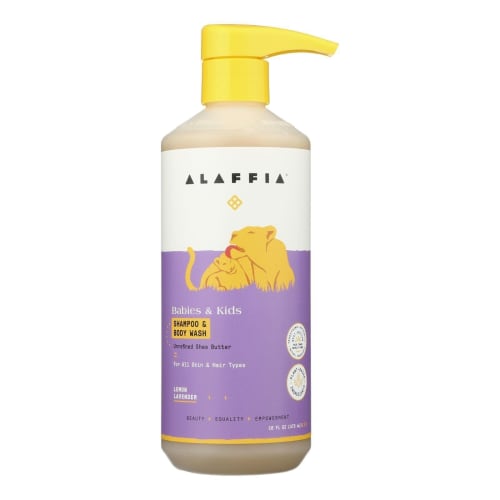 

Alaffia, Baby & Kids Shampoo & Body Wash, For All Skin & Hair Types, Lemon Lavender, 16 fl oz (473 ml)