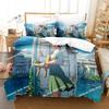 Comforter New 3D Anime Suzume No Tojimari Bedding Set Printed Bed Set With Bed Single Double Queen Super King Size
