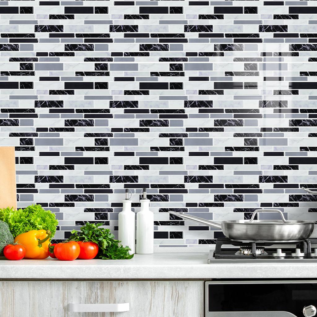 Küchenaufkleber Wasserdicht Und Ölfest 3D Simulation Kristall Spleißen Anti-Fliesen Wandaufkleber Renovierungsaufkleber Verschönerung Explosion
