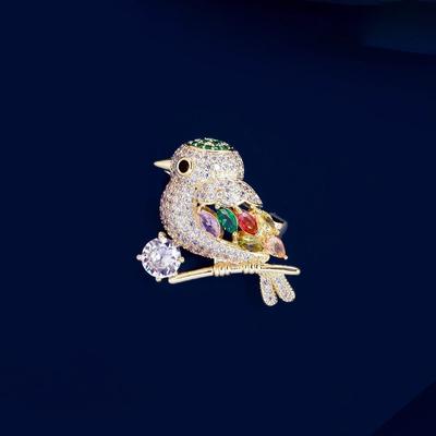 Super Fairy Elster Vogelbrosche, Hochwertige weibliche japanische süße Anti-Licht-Schnalle, personalisierte Anzugkragennadel, Broschenzubehör