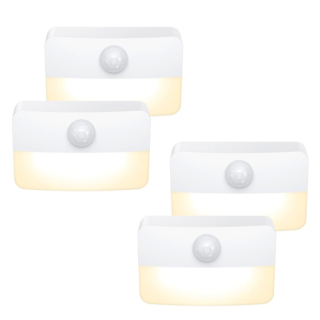 Body Human Sensor Light Cordless LED Night Light Battery-Powered Safe Lights for Stairs Hallway Bathroom Cabinet