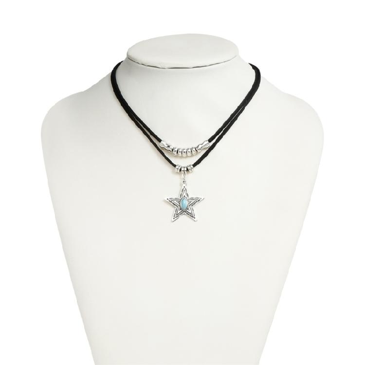 Cowboy Culture Themed Bohemian Necklace Adjustable Length Neckchain Clavicle Accessories For Versatile Styling