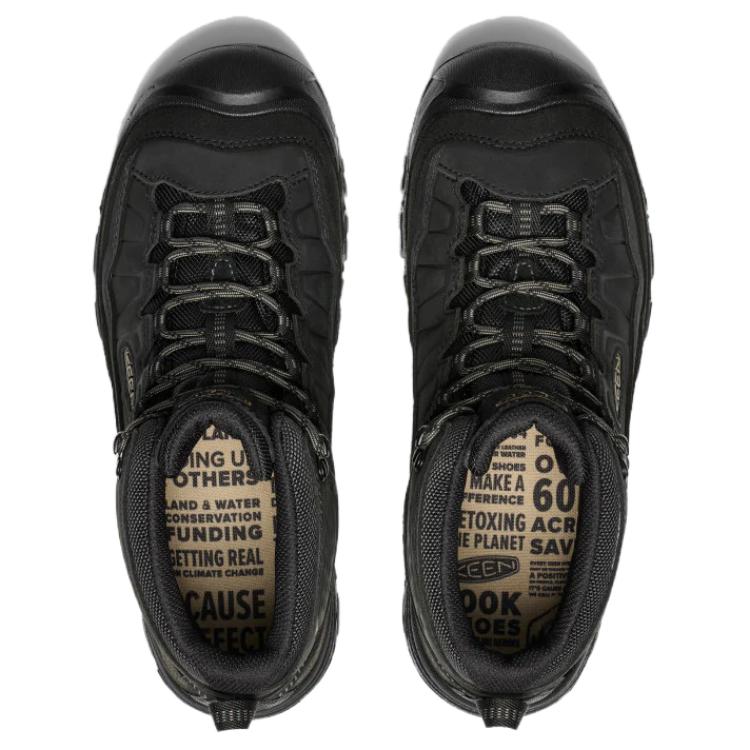 Keen Targhee Waterproof And Wear resistant Short Outdoor Boots Men's Triple Black 1029825