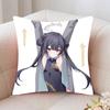 Kisaki Anime Games Blue Archive Pillow Case Fashion Square Pillowcase Bedroom Sofa Room Ins Decoration Leisure