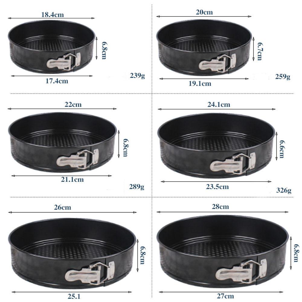 Non-Stick Round Carbon Steel Springform Cake Pan - For Chiffon Cake