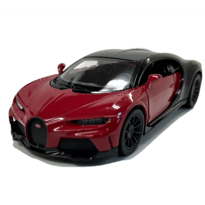 Bugatti Chiron Red KINSMART Pullback Diecast Model Car 138