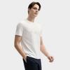 Fila White Series Simple Comfortable Versatile Knitted Short Sleeve T-Shirt Men Tops F11M523101F-WT
