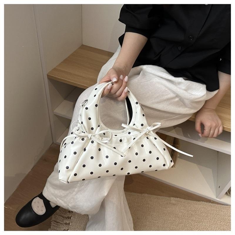 Korean Ballet Style Bow Handbag, High-looking And Light Luxury Shoulder Crossbody Bag