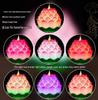 LED Lotus Flame Lamp: Floating Candle Holder with Plug-in/Battery Options, Ideal for Home or Buddha Offerings